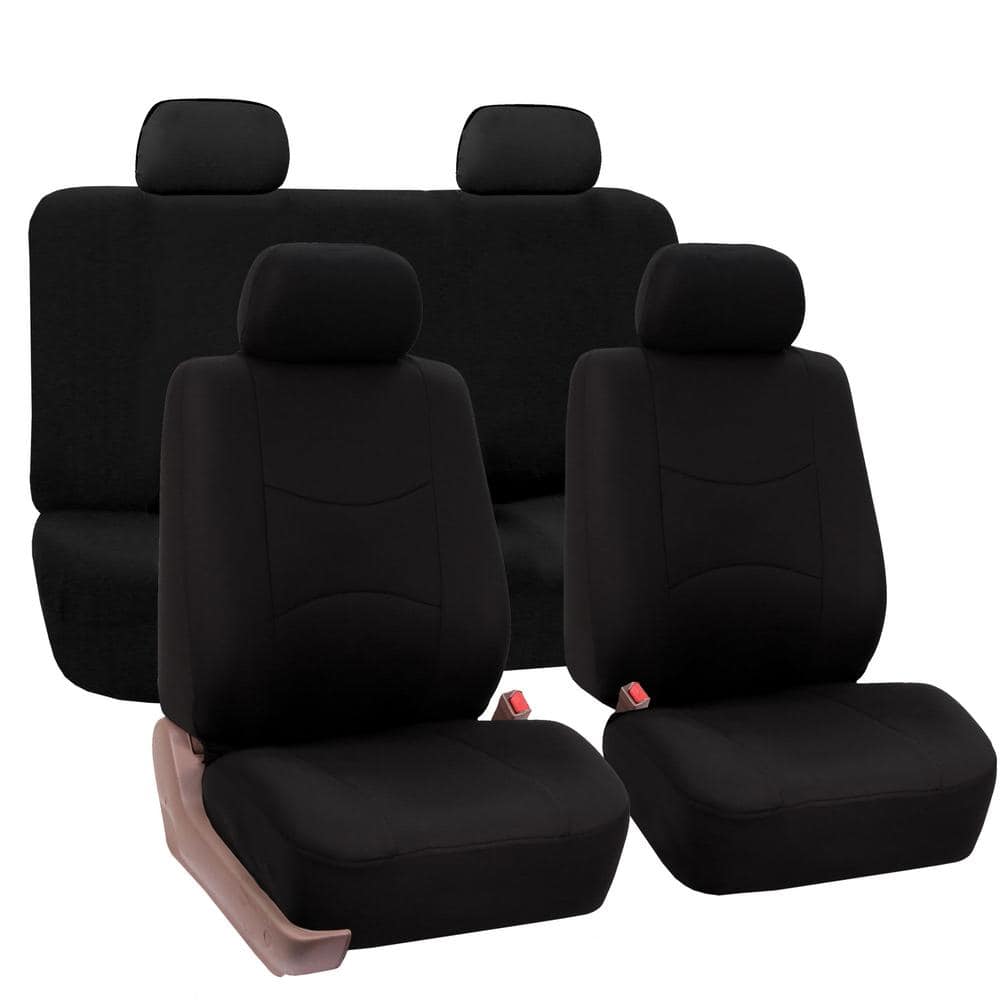 FH Group Custom Fit Seat Covers for 2015-2020 Ford F150 XLT | Lariat | Raptor Rear Set, Red