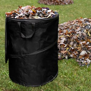 46 Gal. Garbage Can Outdoor Bin with 3 Stakes for RV, Camping, Storage, Recycling, or Yard Waste