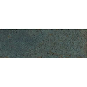 Inhale Verde 4 in. x 12 in. in. Glossy Porcelain Floor and Wall Tile (12.27 Sq. Ft./ Case)