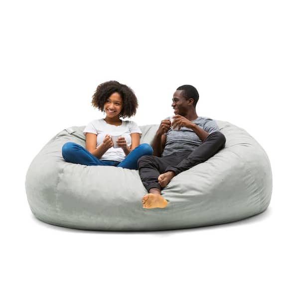 JaidWefj 5ft Giant Fur Bean Bag Chair for Adult(it was Only a Cover, Not a  Full Bean Bag) Durable Comfortable Bean Bag Chair Extra Soft Beanbag Seat