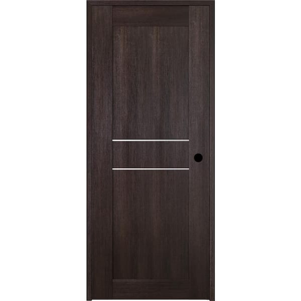 Belldinni Vona 18 in. x 80 in. Left-Handed Solid Core Veralinga Oak Prefinished Textured Wood Single Prehung Interior Door
