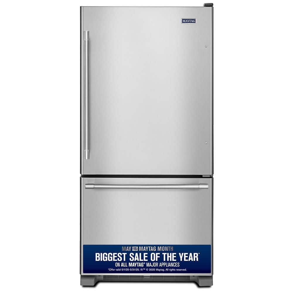 Maytag Bottom Mount Fridge (MBF2258FEZ) - Stainless Steel