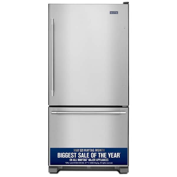 22 cu. ft. Bottom Freezer Refrigerator in Fingerprint Resistant Stainless Steel