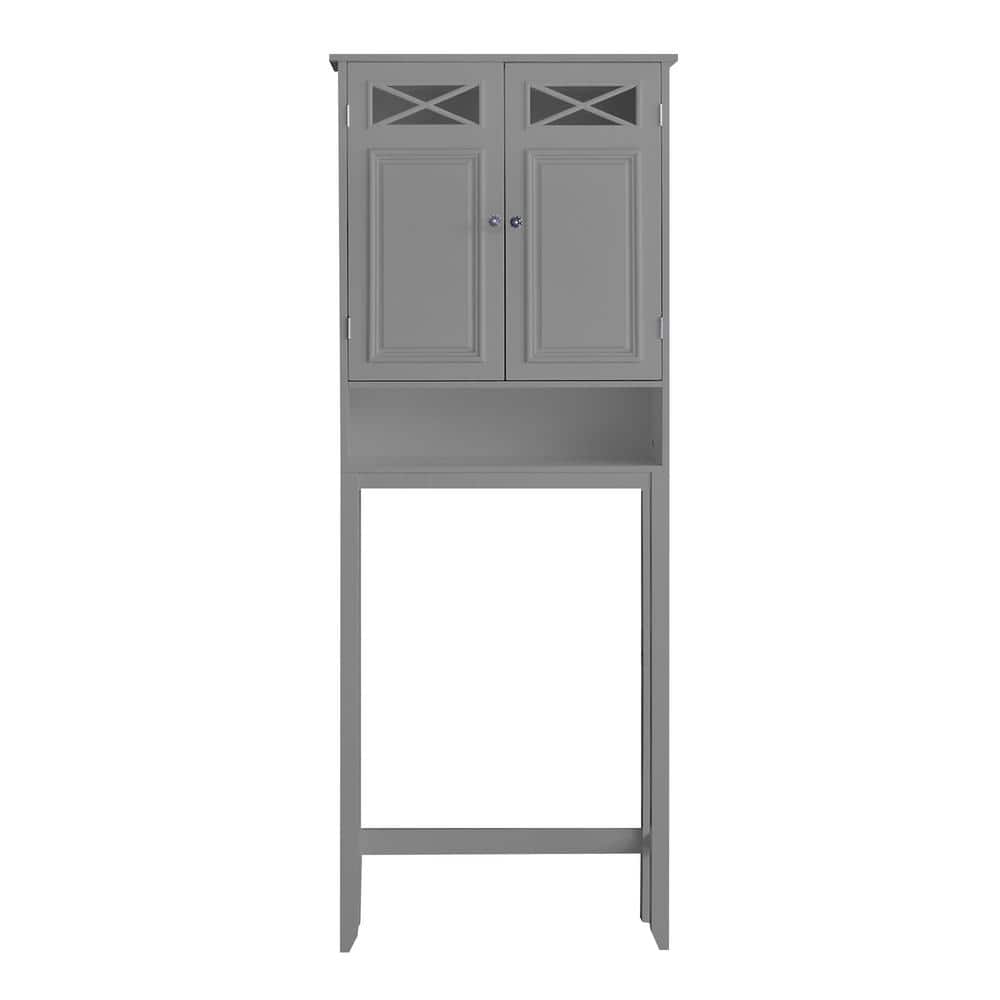 Teamson Home Dawson 25 in. W x 8 in. D x 68 in. H Gray Contemporary