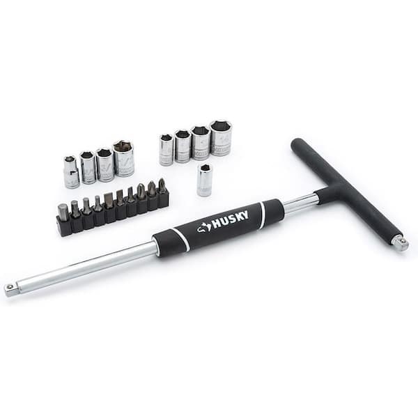 Husky 1/4 in. T-Handle Spinner and Socket Set