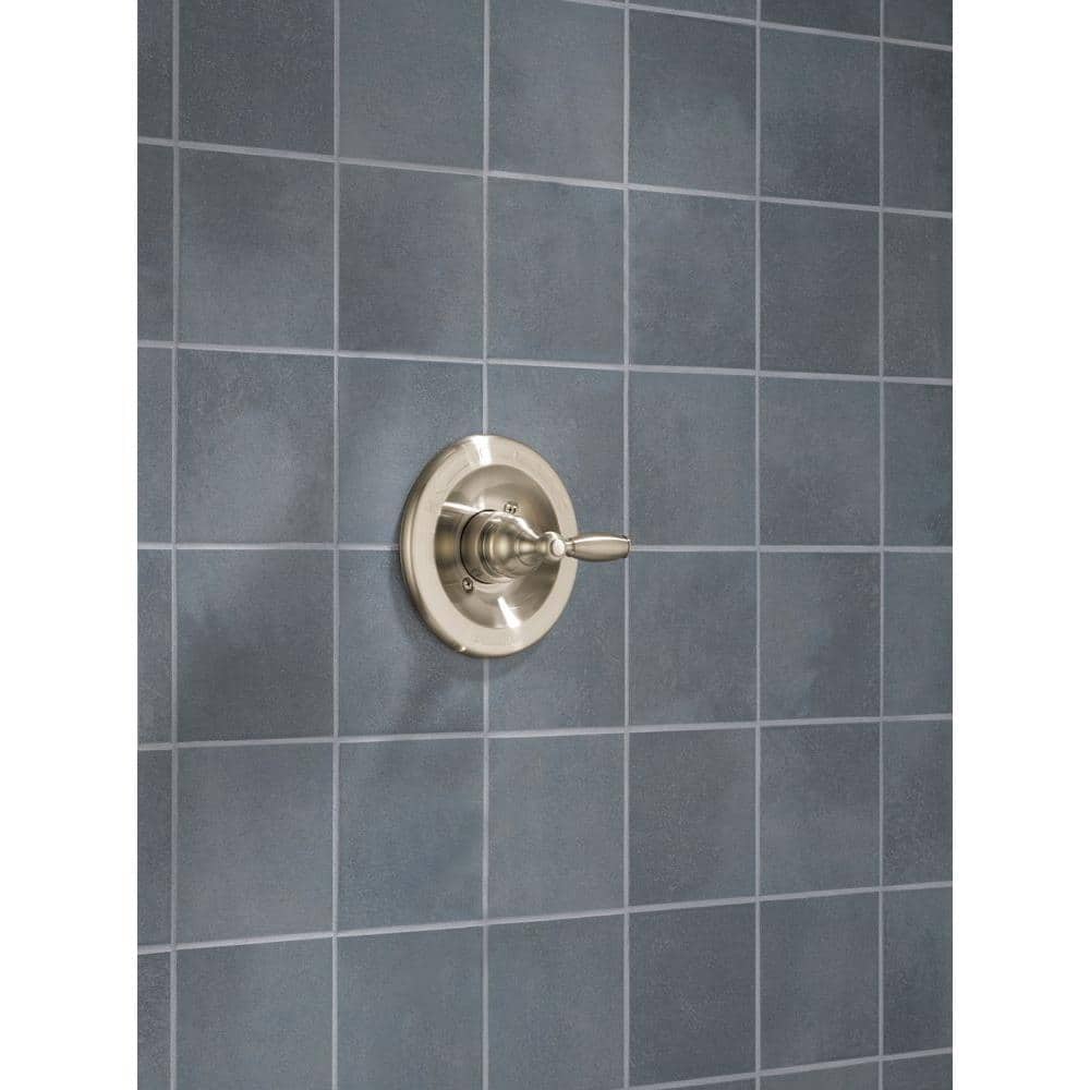 Brushed Nickel Single Lever Thermostatic Faucet Trim