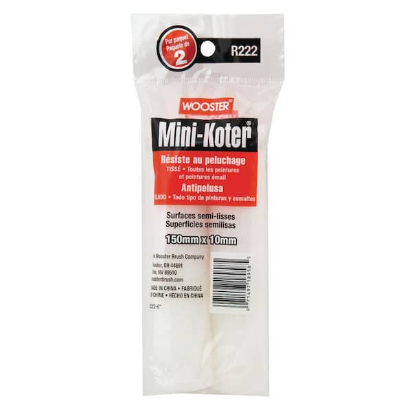 6 in. x 3/8 in. Mini-Koter Woven Roller Cover (2-Pack)
