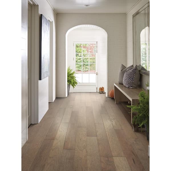 Olympia Trenton Hickory 3/8 In. T X 6.3 in. W Tongue and Groove Scraped Engineered Hardwood Flooring (30.48 sq.ft./case)