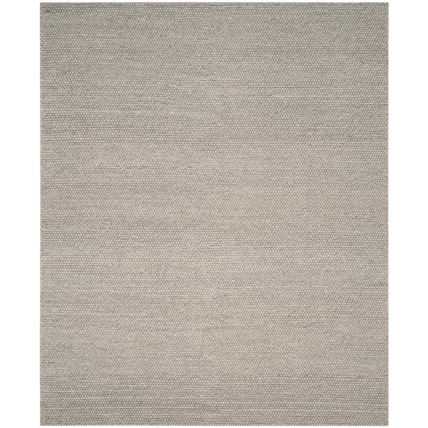 Natura 10 ft. x 14 ft. Silver Solid Area Rug