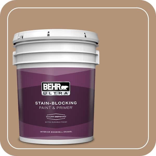 BEHR ULTRA 5 gal. Home Decorators Collection #HDC-FL14-6 Gingerbread Latte Extra Durable Eggshell Enamel Interior Paint & Primer