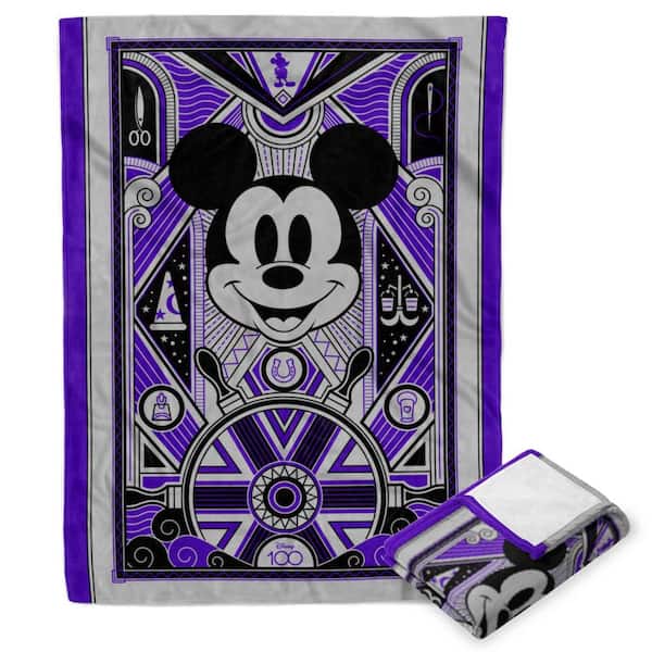 THE NORTHWEST GROUP Disney D100 Art Deco Mickey Silk Touch Multicolor Throw Blanket