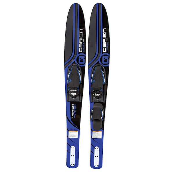 O'BRIEN 65.5 in. Blue Adult Vortex Combos Nylon Adjustable Wide Waterskis
