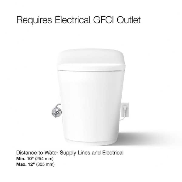 KOHLER Eir Comfort Height Intelligent 1-Piece 0.8 GPF Dual Flush