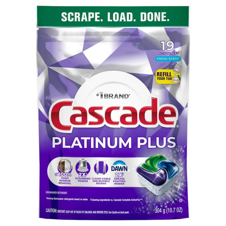 Cascade Platinum Plus Dawn Fresh Scent Dishwasher Detergent Pods (19-Count)