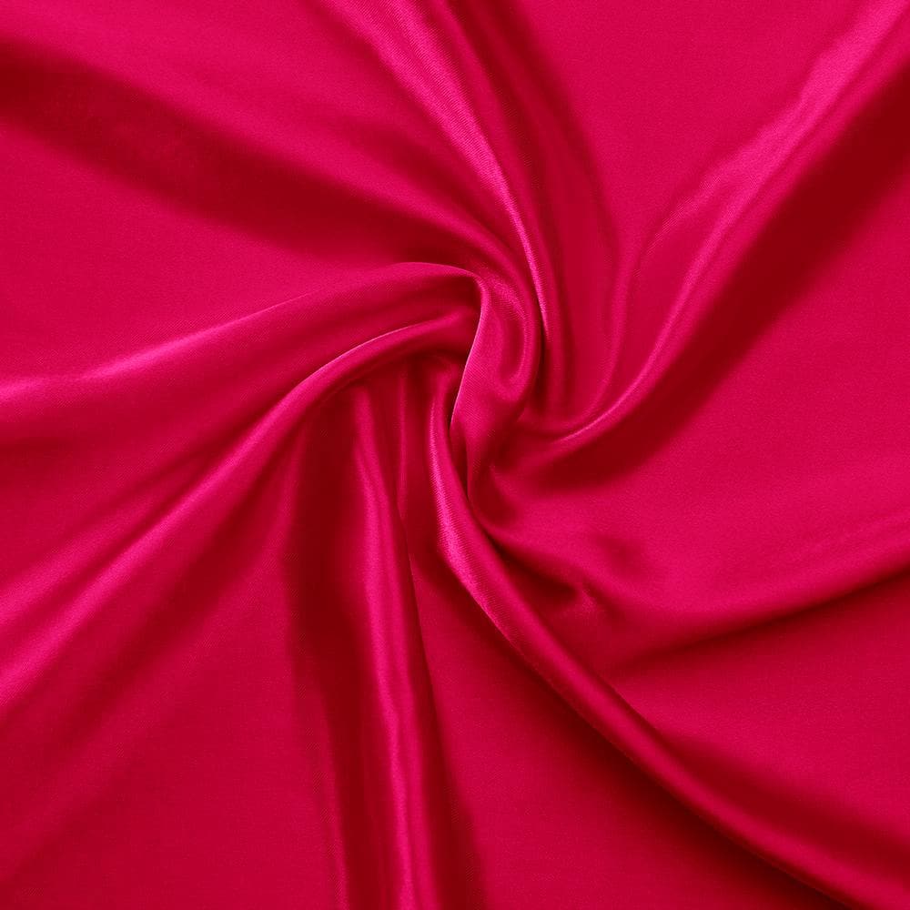 Hot Pink Full Satin Microfiber Deep Pocket Sheet Set