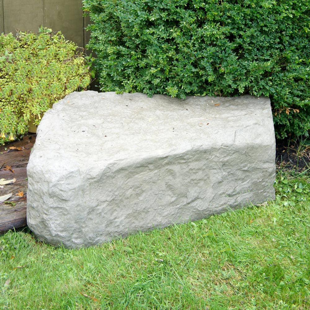 Large Sandstone Polyethylene Right Triangle Garden Rock