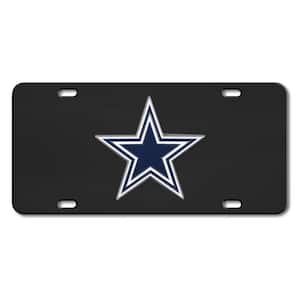 Dallas Cowboys 3D Black License Plate