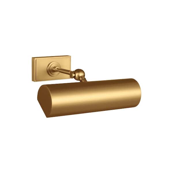 Generation Lighting - Kenyon 10 in. W x 2.5 in. H 1-Light Burnished Brass Picture Light