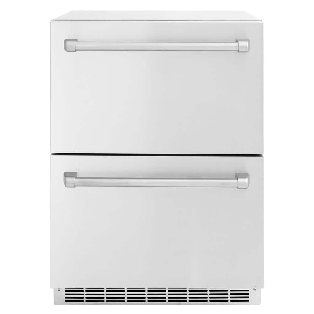 Touchstone 24 in. 4.6 cu. ft. Drawer Refrigerator with Stainless Steel Doors