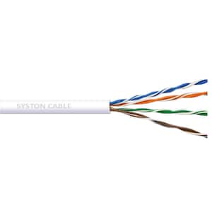 Perforar Senador Primero Syston Cable Technology 1,000 ft. 24-Gauge Gray 4-Pair 8-Conductor Solid UTP  Plenum Cat 5E Cable 1008-PB-GY-1000 - The Home Depot