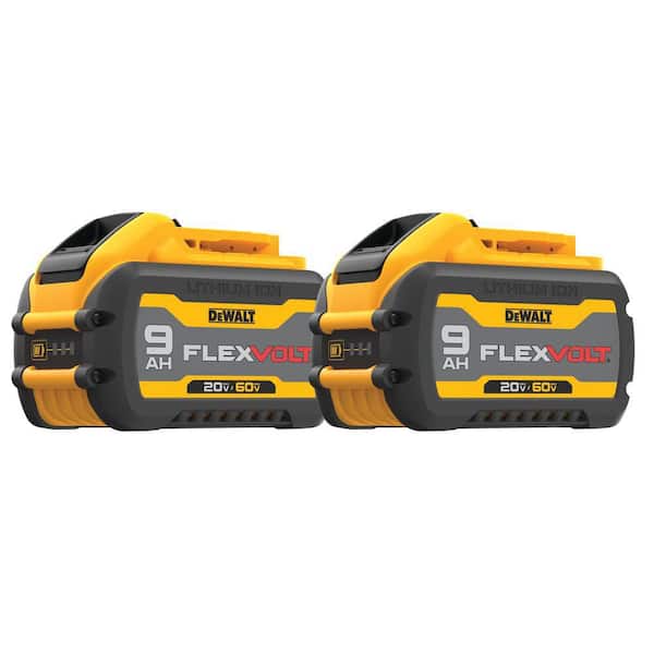 FLEXVOLT 20V/60V MAX Lithium-Ion 9.0Ah Battery Pack (2 Pack)