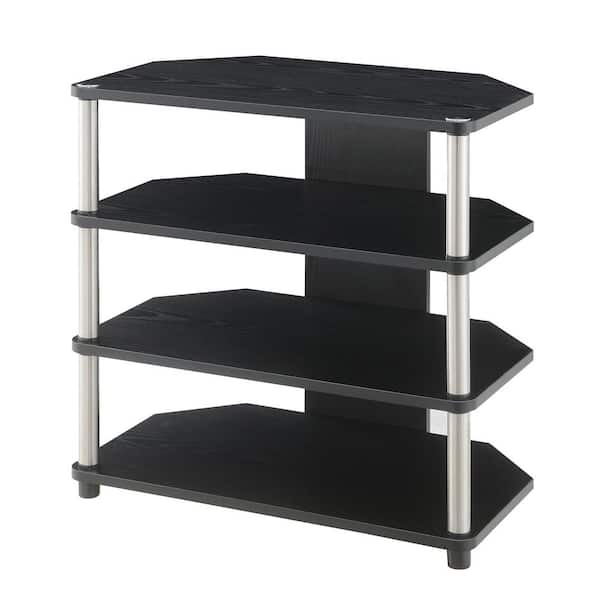 Convenience Concepts Designs2Go Black Corner TV Stand for TVs up to 29 in.