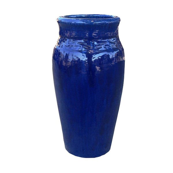 The Plant Stand 19-3/4 in. Large Ceramic Pot JD768B - The Home Depot
