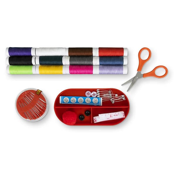 Mini Travel Kit Sewing Mendng Kit Buttons Needle & Thread Pocket Size Pins  Handy