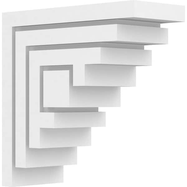 Ekena Millwork 5 in. 12 in. 12 in. Standard Landon Unfinished Architectural Grade PVC Bracket