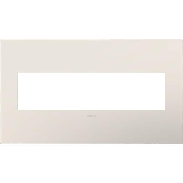 Legrand adorne 4 Gang Decorator/Rocker Wall Plate, Satin Light Almond (1-Pack)