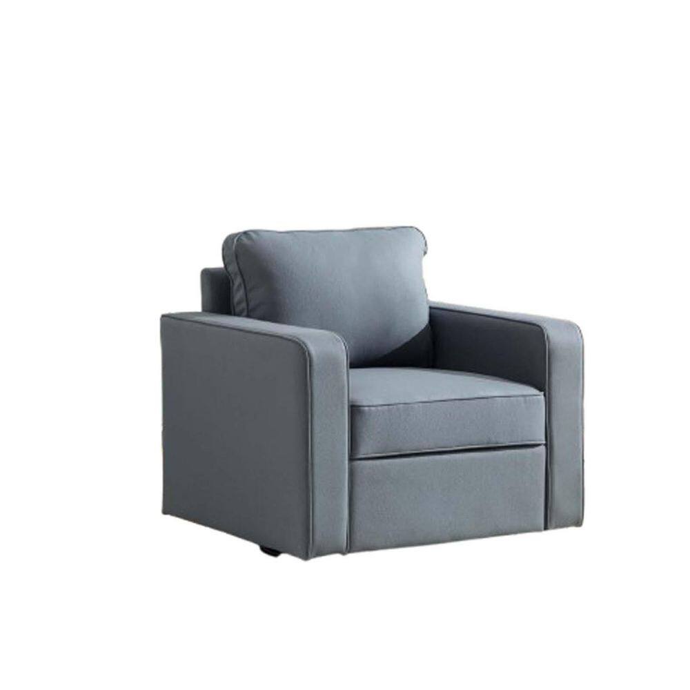 Blue Upholstered Swivel Arm Chair with Hidden Storage, Fabric Armrests Accent Square Club Chair Single Sofa price history on PriceWatchPro