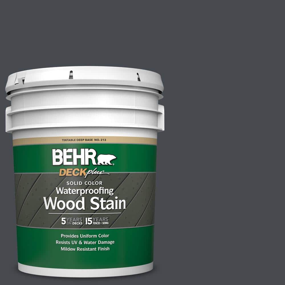 5 gal. #N500-7 Night Club Solid Color Waterproofing Exterior Wood Stain