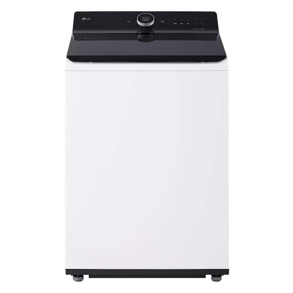 5.5 cu. ft. Top Load Washer in White with EasyUnload, AI Sensing, ezDispense, Water Faucet & LCD Digital Dial Control