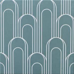 Epoque Oval Green and White 8 in. x 8 in. Matte Ceramic Floor and Wall Tile (12.7 sq. ft. / Case)