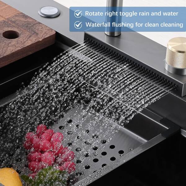 29.5'' L Single Bowl Stainless Steel Kitchen Sink