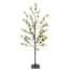 Puleo International 6 ft. Pre-Lit Twig Tree with 240 White LED Twinkle ...