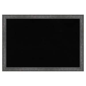 Angled Metallic Rainbow Wood Framed Black Corkboard 39 in. x 27 in. Bulletin Board Memo Board