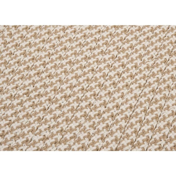 Sadie Sand 10 ft. x 10 ft. Indoor/Outdoor Patio Braided Area Rug