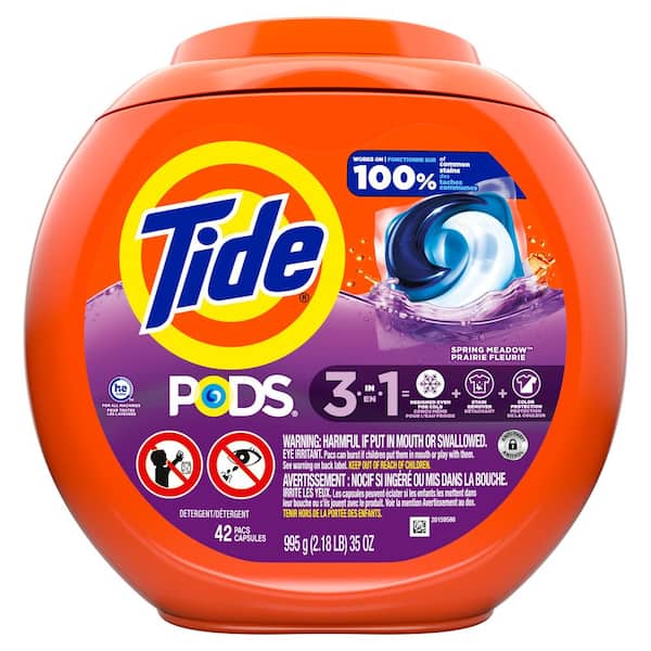 Tide Spring Meadow Scent Laundry Detergent Pods, 42-Count