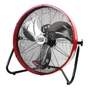 Maxx Air 20 in. 3-Speed Shroud Floor Fan with Orange Housing HVFF 20S