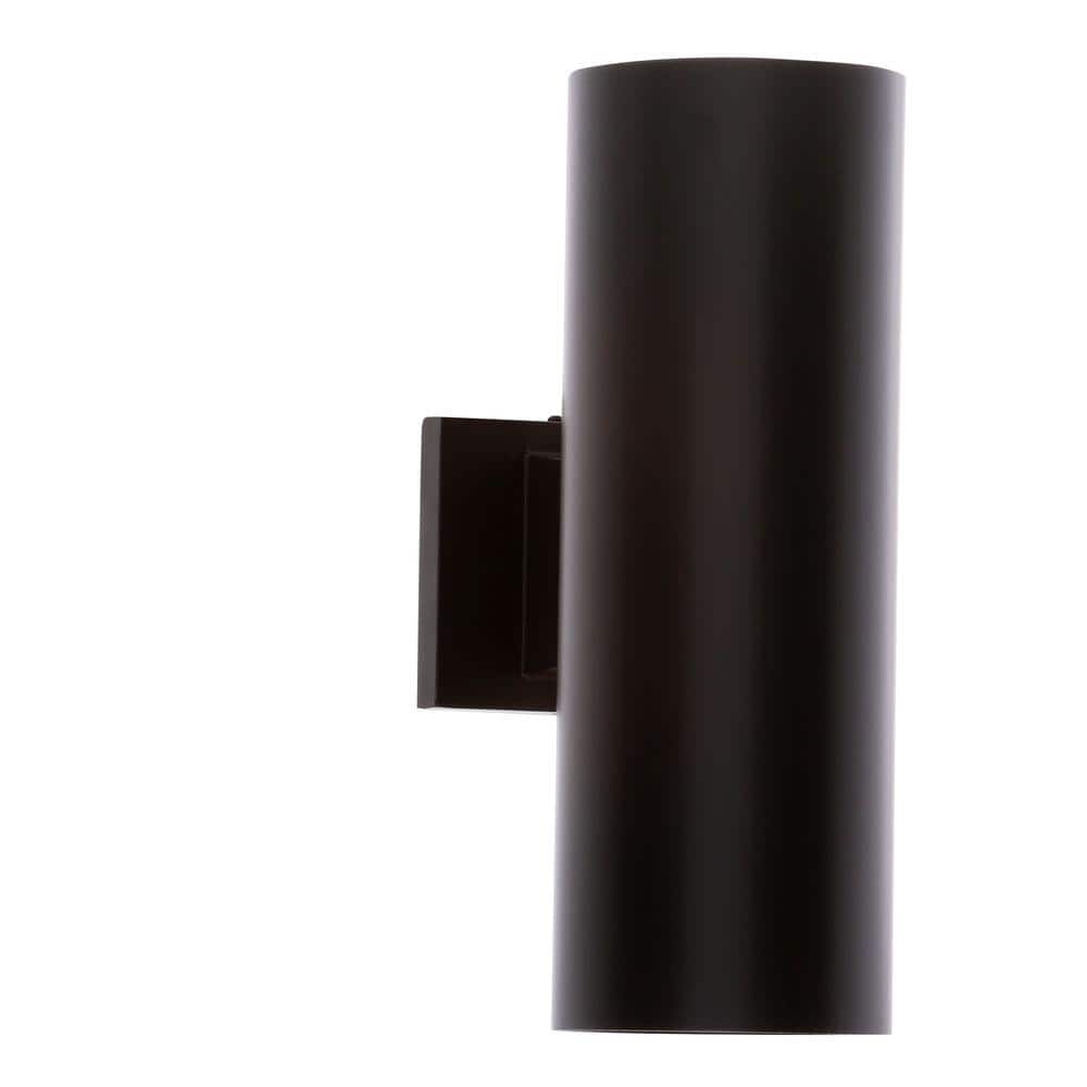 "Cylinder Collection 5"" Antique Bronze Modern Outdoor Wall Lantern Cylinder Light Up and Down Light Output" price history on PriceWatchPro
