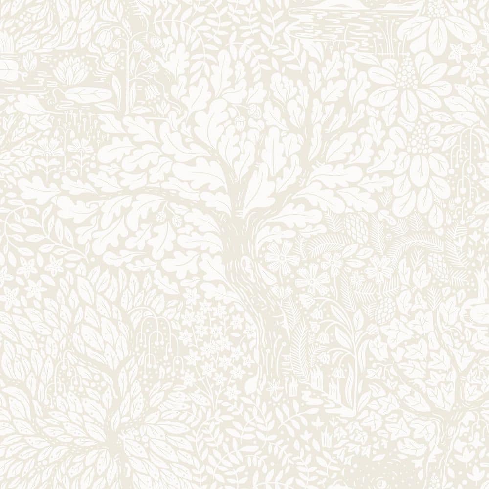 Olle White Cream Forest Sanctuary Wallpaper Sample price history on PriceWatchPro