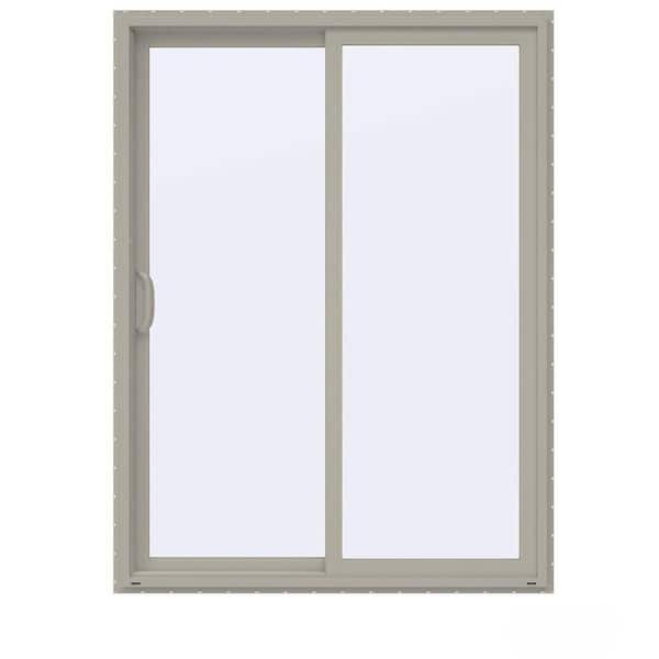 JELD-WEN 60 in. x 80 in. V-4500 Contemporary Desert Sand Vinyl Left ...