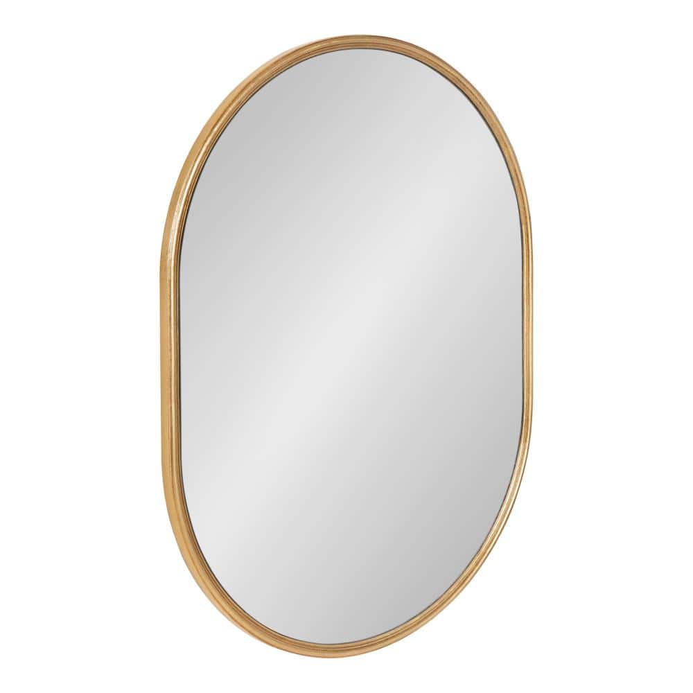 Kate and Laurel Medium Oval Gold Neo-Classical Mirror (24 in. H x 18 in. W)  217764 The Home Depot