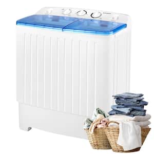 1.73 cu ft. Portable Top Load Washer and Spinner Combo in White Mini Twin Tub Washer with 17.6 lbs. Large Capacity