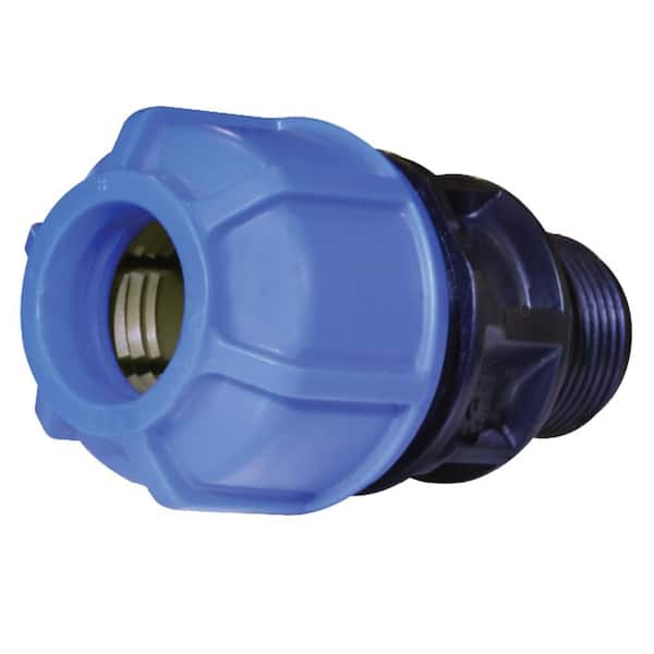 1 in. x 3/4 in. Polyethylene Male Adaptor CTS Compression