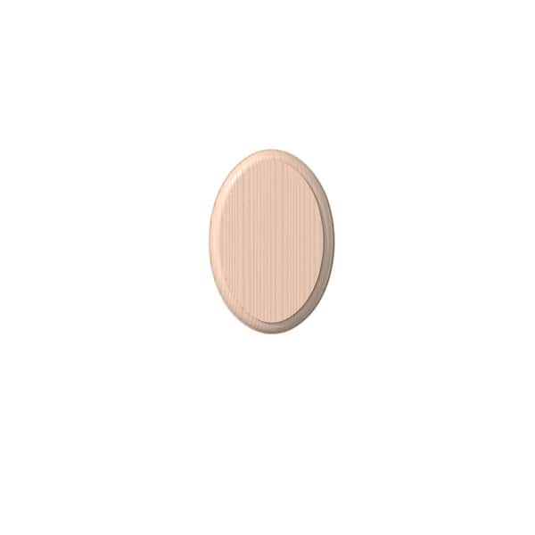 1 in. D x 4.44 in. W x 6.5 in. L Unfinished Maple Rosette