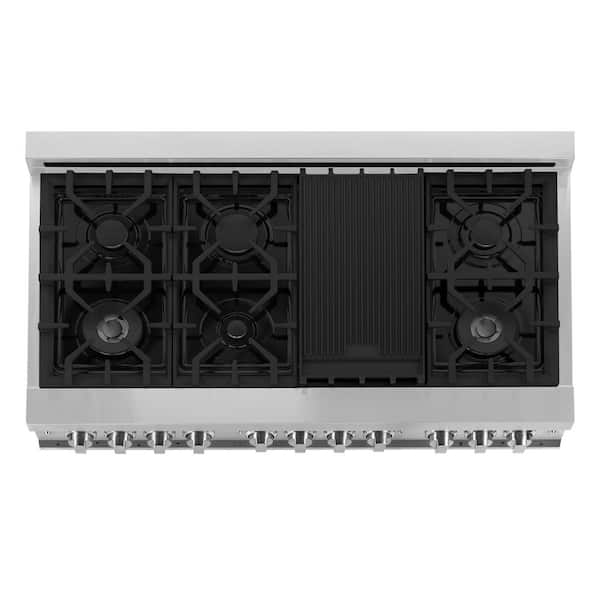 KitchenAid 48 Professional Double Oven Dual Fuel Range in Matte