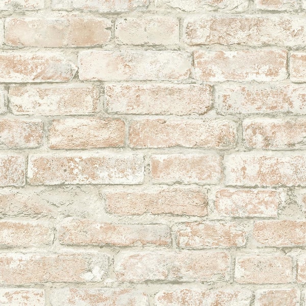 Chesapeake Arlington Multicolor Brick Multicolor Wallpaper Sample