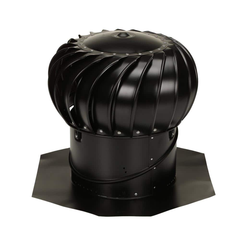 12 in. Black Aluminum Internally Braced Wind Turbine